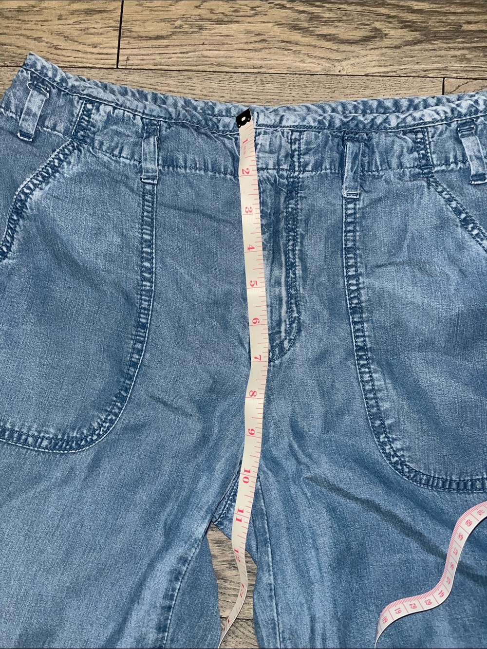 Gap Wide Leg Blue Denim Capri Size 27 P - Picture 11 of 14